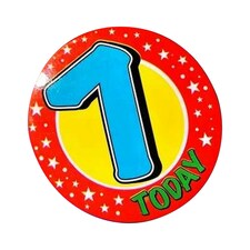 Expression Factory 7 Today Giant Badge - Red/Blue/Yellow - One Size
