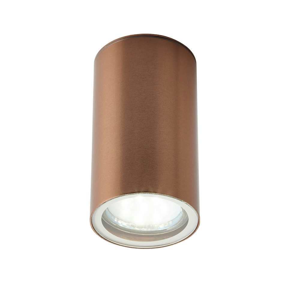 image 1 of BHS Jared Outdoor Porch Ceiling Light, Copper