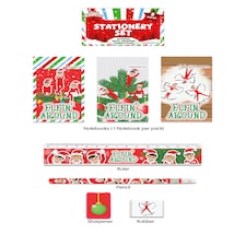 5 Pieces Elfin Around Christmas Stationery Set