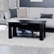 image 5 of Vida Designs Lift Up Coffee Table With Storage Compartment & Shelf, Black