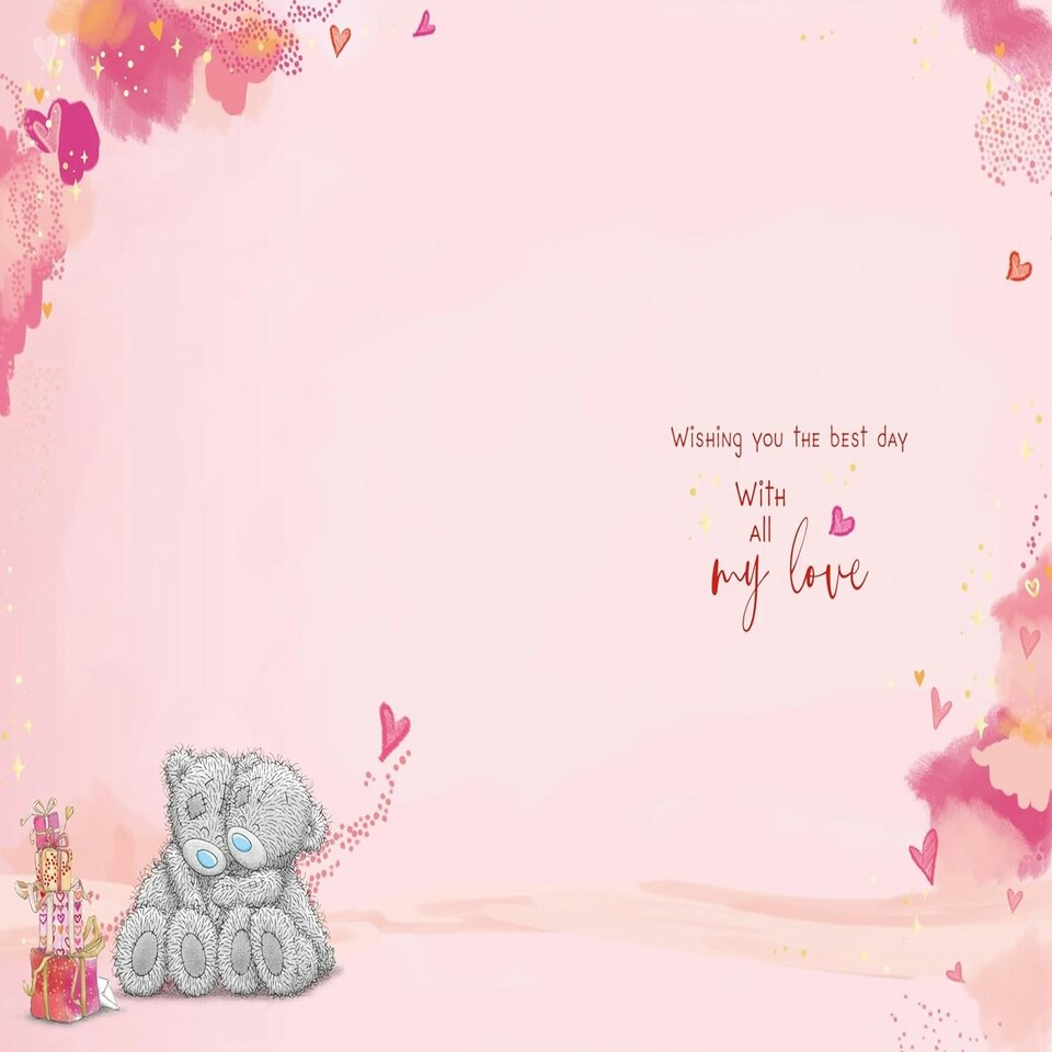 image 1 of Bears Embracing One I Love Birthday Card