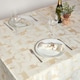 image 6 of Homescapes Gold Stag Christmas Table Cloth - 132 x 274 cm Gold