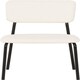 image 2 of Set of 4 Sheldon Velvet Chairs Cream | Ivory Boucle