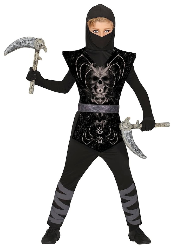 image 1 of Fancy Dress Child Dark Ninja Costume - 3-4 Years