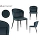 image 3 of Armchair Circular Blue Black Steel 51 x 83,5 x 54 cm (2 Units) Blue