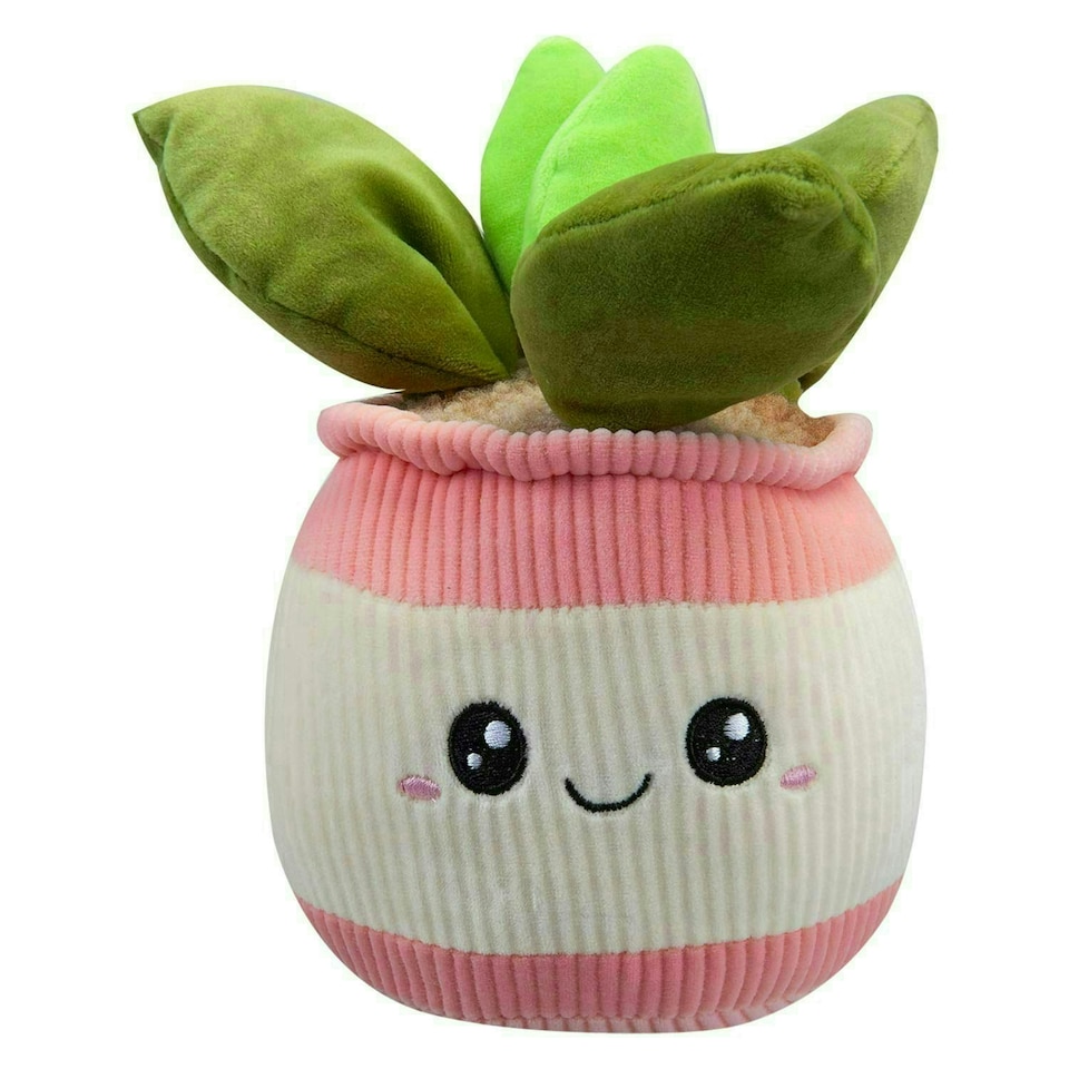 image 1 of Potted Plants Soft Toy Cute Plushie Huggable Cuddly Stuffed Toy Gift 20cm Pink