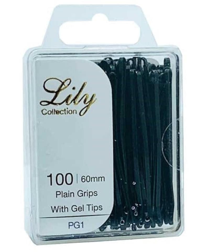 Bellissemo Lily Collection Plain Grips With Gel Tips PG1 60 mm x100 pcs / Black | Multi
