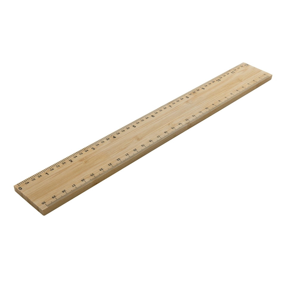 XD Collection Timberson Double Sided Bamboo Ruler - Brown - One Size ...