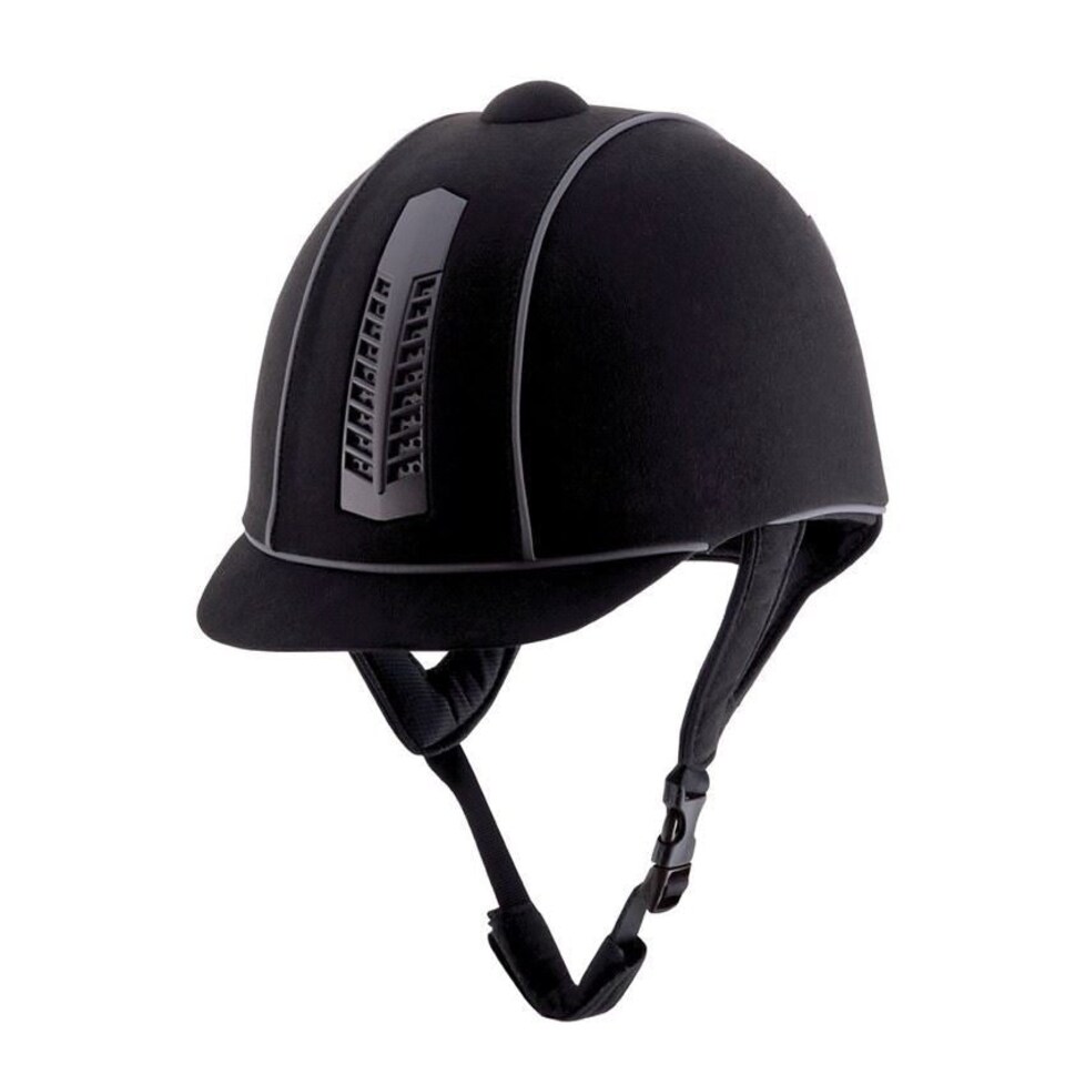 image 1 of Rhinegold Reflective Pro Riding Hat Black | Colour: Black
Size: 54cm/6.5/8