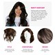image 3 of 70s Flick Wig – Brown Retro Fancy Dress Hairpiece for Disco & Vintage Costumes Brown | One Size