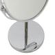 image 4 of Harbour Housewares Pedestal Mirror - 18.5cm x 34.5cm - Chrome Chrome