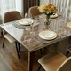 image 5 of 2mm Frosted PVC Tablecloth - 1.45cm Wide, Sold by the Meter Clear | Length: 3m