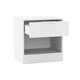 image 9 of 1-Drawer Bedside Table with Storage Grey | Cedar Grey / Set of 1
