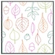 image 4 of Multi colour leaves illustration (Picture Frame) Brown | Oak | L