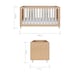 image 3 of Tutti Bambini Fika 3pc Room Set - Light Oak/White Sand