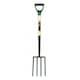 image 1 of Pegdev Ergonomic Steel Garden Fork 30" Handle Blade Forged Durable