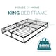 image 2 of King Bed Frame Extra Strong Platform Metal Frame Bedroom Easy Build (Copy)