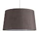 image 1 of ValueLights Doretta Grey Ceiling Pendant Shade & Bulb
