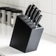 image 3 of Rockingham Forge Angled Universal Knife Block, Black - 20 Slot Capacity