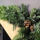 image 4 of 2.7m Green Christmas Garland with Pine Cones and Mixed Needles