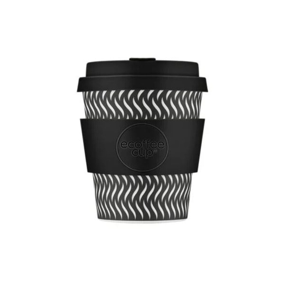 image 1 of Ecoffee Cup 8oz 240ml Reusable Eco-Friendly 100% Plant Based Coffee Cup with Silicone Lid & Sleeve - Melamine Free Travel Mug N/A | Spin Foam