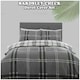 image 8 of VELVETIO Bardsley Check Printed Duvet Cover Set Reversible Polycotton Beddings Blue | Teal | Double