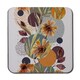 image 1 of Orange Geometric With Flowers (Coaster)