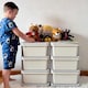 image 8 of HOMCOM Kids Storage Units with Drawers Chest Dresser Tower | Cream | 75 x 37 x 56.5cm