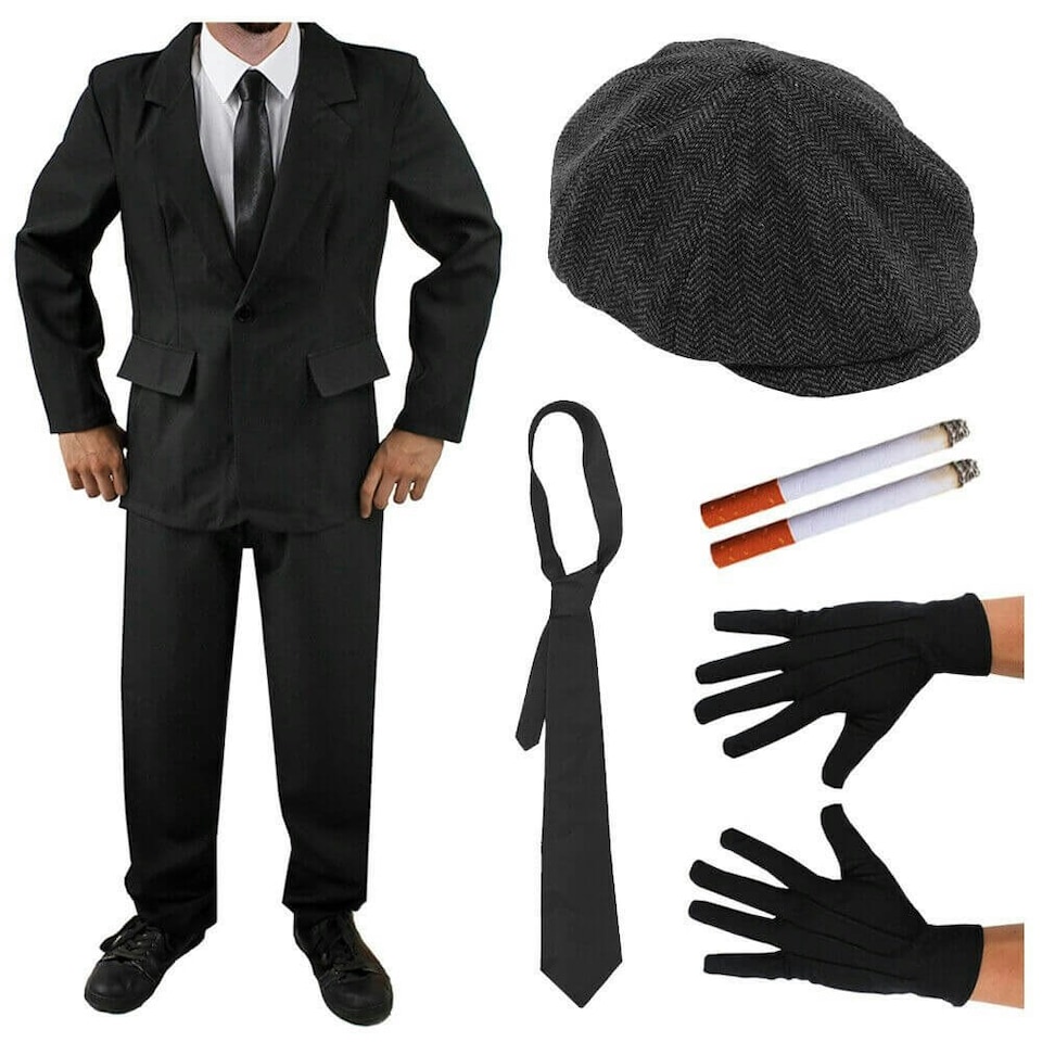 image 1 of Will - The Inbetweeners Costume Set Black | L