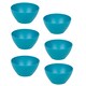 image 1 of 6x Small Plastic Bowls | Blue | 1