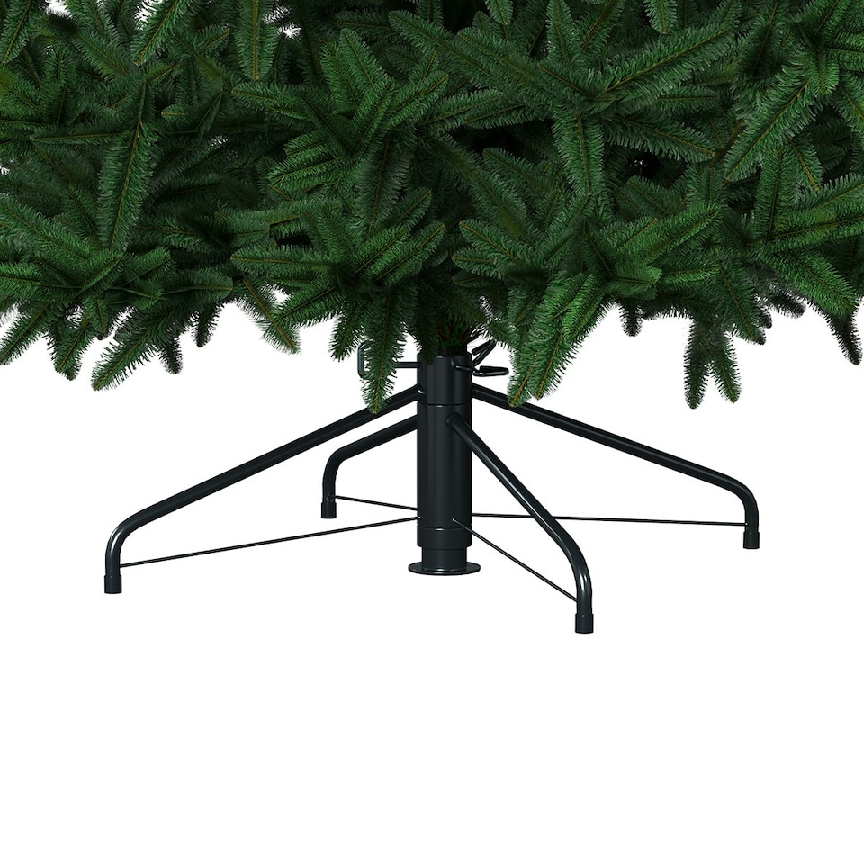 image 1 of Charles Bentley 6ft Faux Nordic Spruce Hinged Christmas Tree Easy Assembly Green