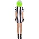 image 3 of Beetlejuice Halloween Costume Dress - Black/White - XL XL