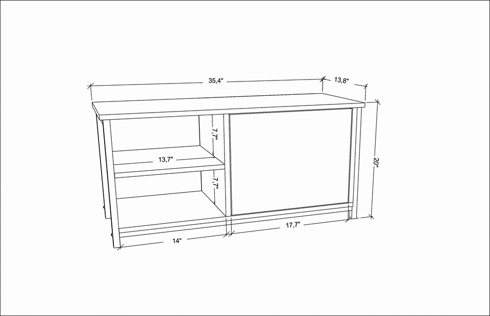image 1 of Decorotika Muskegon TV Unit for TV's up to 63 inches