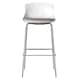 image 2 of Helena Barstool with Footrest in White | White