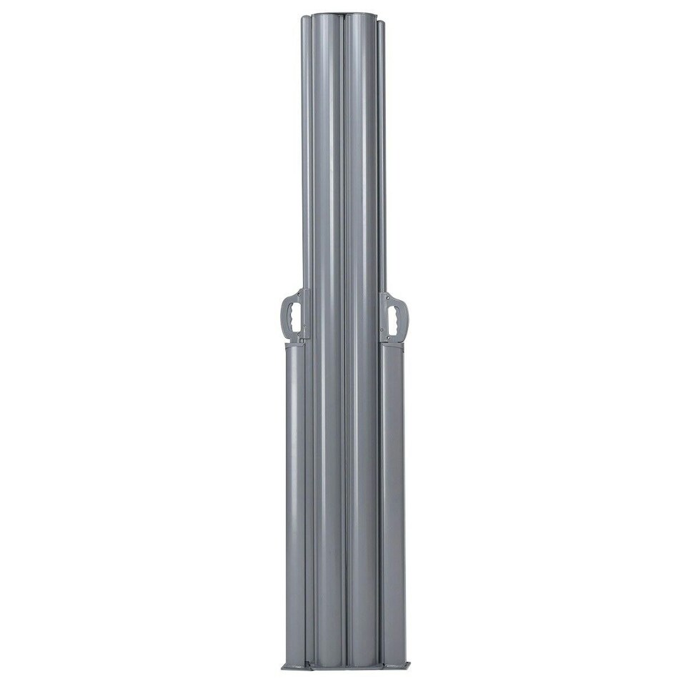 image 1 of COSTWAY 1.6x6M Retractable Folding Side Awning Screen Divider Grey