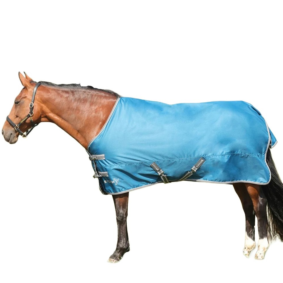 StormX Empra 50 Combo Neck Horse Turnout Rug - Teal - 6´ 9"