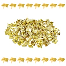 8mm Pyramid Shaped Nail Head Studs Square Metal Leather Rivets - 50pcs