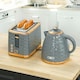 image 8 of HOMCOM Kettle and Toaster Set 1.7L Rapid Boil Kettle & 2 Slice Toaster Grey