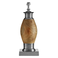 Interiors by Premier Curved Tabor Lamp Base Brown