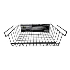 Buckingham High End Under Shelf Storage Basket Organising Rack 45 cm - Black Black