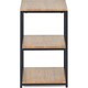 image 4 of Classic Sonoma Oak Tall Narrow Side Table Brown