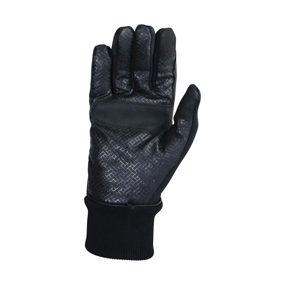 image 1 of Hy Unisex Adult Thinsulate Leather Bound Riding Gloves - Black - XL | Black | XL