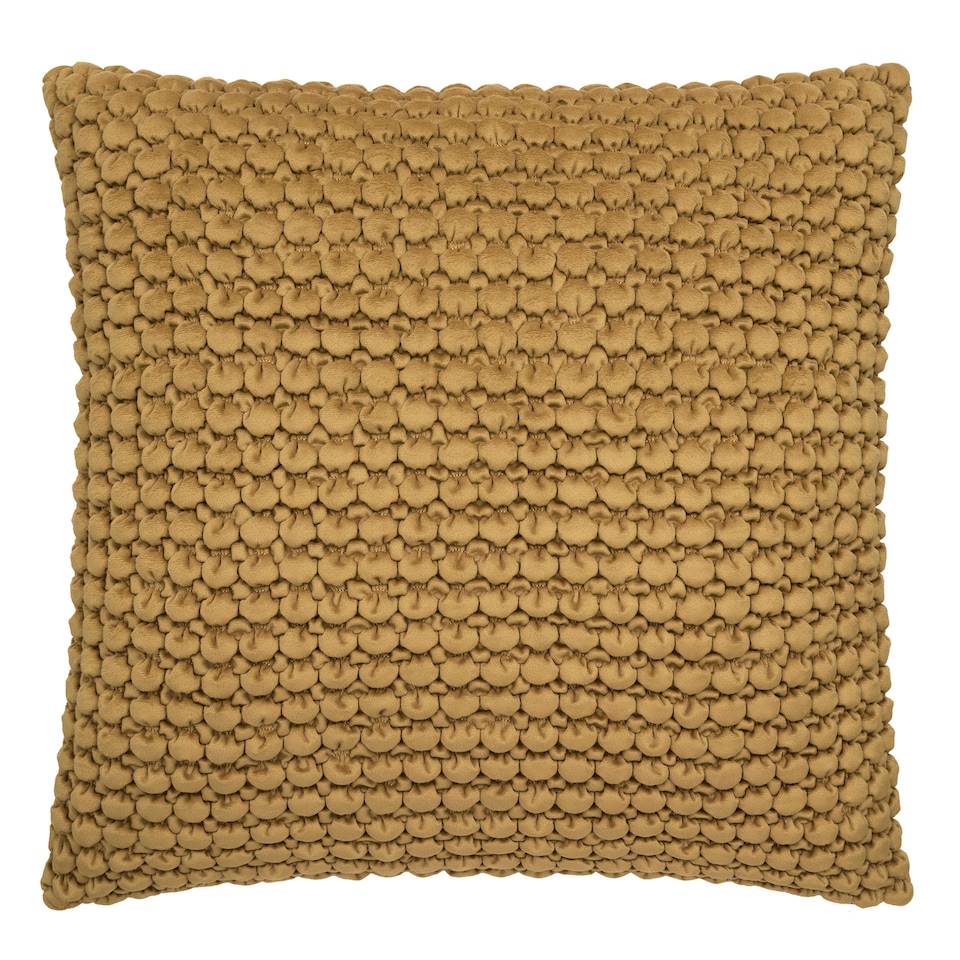 image 1 of Appletree Bobble Filled Cushion Ochre