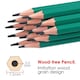 image 2 of Pack of 12 7'' Flexible Sharpened Plastic Wood- Free HB Pencils with Eraser