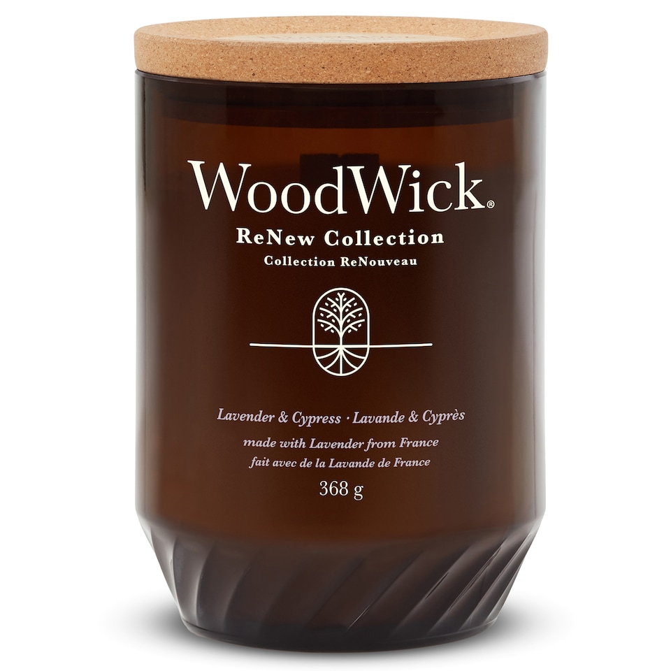 image 1 of WoodWick - Large Renew Candle - Lavender & Cypress