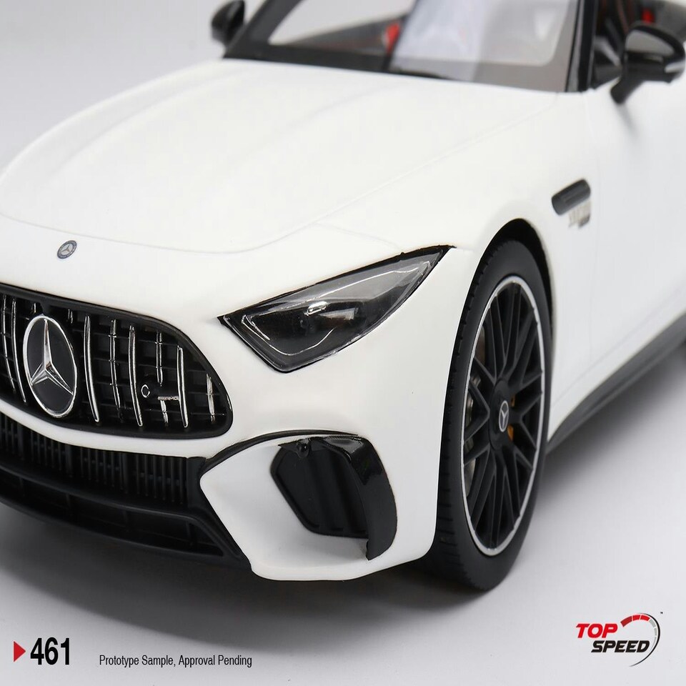 image 1 of Mercedes AMG SL 63 White 1:18 Scale TSM TS0461