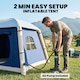 image 3 of Outsunny Inflatable Camping Tent, 2 Man Tent, Dark Blue | Blue | Dark blue | 210 x 210 x 160 cm