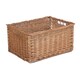 image 6 of Wicker Double Steamed Open Storage Basket Small | Brown | Brown