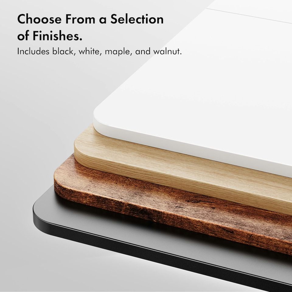 image 1 of VonHaus Adjustable Electric Standing Desk with USB-C charging, Maple