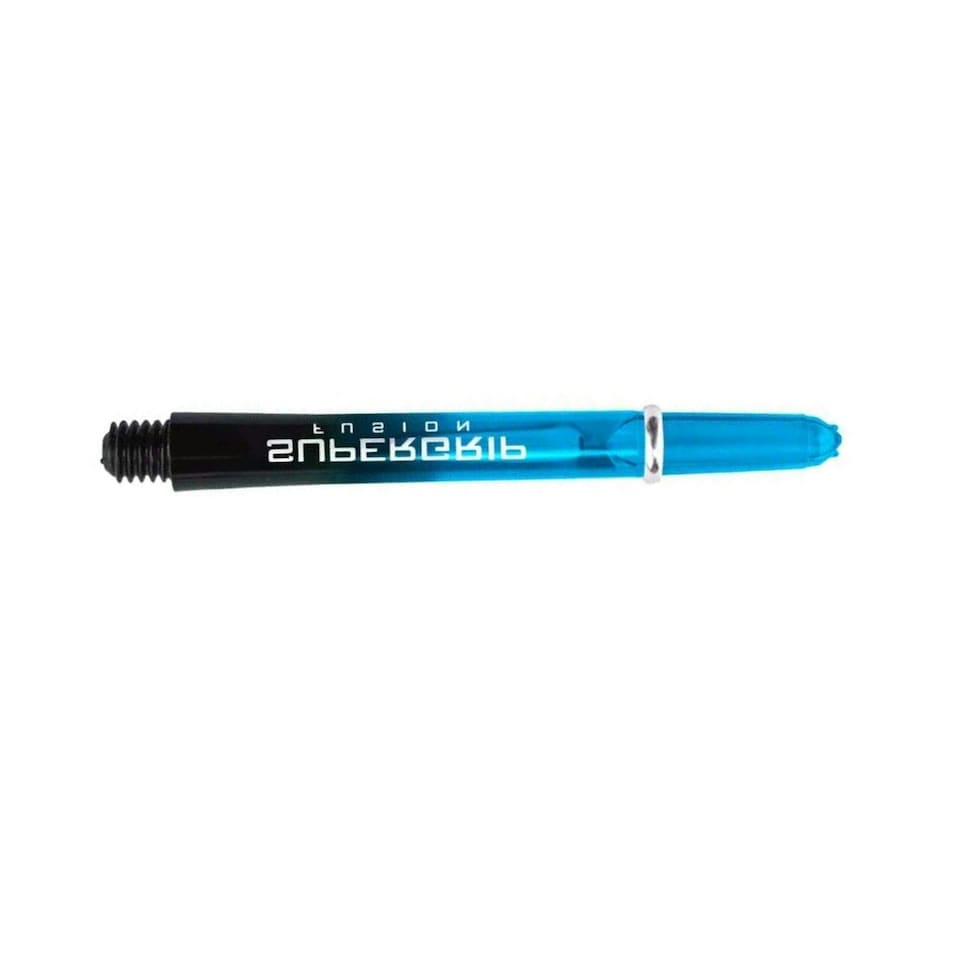 image 1 of Harrows Supergrip Fusion Dart Stem (Pack Of 3) - Black/Aqua Blue - S